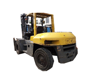 Chariot élévateur diesel robuste TCM FD100 10 tonnes, moteur Isuzu d'origine japonaise, mât de 3 m, vente directe usine pour le chargement en entrepôt - Product Image 1