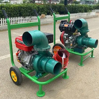 Pompe à eau centrifuge en fonte de 18 pouces pour irrigation, moteur diesel Changfa 12 CV