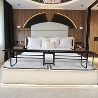 Design moderne Hôtel Lit supplémentaire Vente en gros Portable Maison Temporaire Métal Pliable Déjeuner Lit pour le Salon