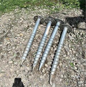 Screw Hot Dip Galvanized Steel Solar Ground Pile <b>Foundation</b> - Product Image 5