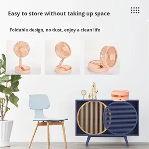 Ventilatore Elettrico Pieghevole Telescopico da Terra per Uso Domestico, Portatile, ad Alta Potenza, Ricaricabile, con Batteria a Lunga Durata, Mini USB (<span class=keywords><strong>Non</strong></span> USA) - Product Image 4