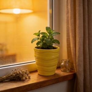 HARVIT Pots de fleurs d'intérieur/extérieur à bas <span class=keywords><strong>prix</strong></span>, é<span class=keywords><strong>l</strong></span>égants pots de jardin en porcelaine en forme de V, pots écologiques et durables - Product Image 3