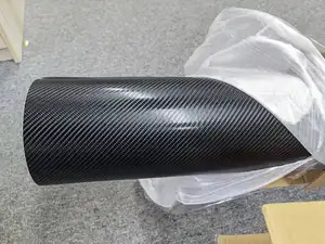 High Quality Car Wrap High Glossy Car Tuning Accessories Auto Wrap 4d Carbon Vinyl