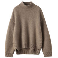 Mongolie pull col roulé Cachemire 100% produit 100% pull en pur cachemire pour femme Dama Tricot fabricant