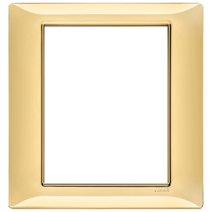 Vimar Gold Wall <b>Switch</b> <b>Plate</b> 18.5 Cm X 18.4 Cm X 2.2 Cm For Electrical Outlet Cover - Product Image 1