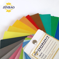 JINBAO 5mm 12mm 15mm 9mm plastique haute densité dur celuka pvc mousse celuka feuille noir brillant panneau mural pour extérieur