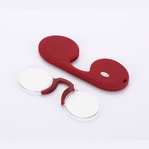 <strong>New</strong> Wholesale Eco-Friendly Portable Soft Silicone Nose Clip Blue Lenses <strong>Reading</strong> <strong>Glasses</strong> For Men Women - Product Image 1