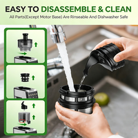 Extracteur de jus lent à froid multifonctionnel électrique domestique de haute qualité pour fruits et légumes, robuste