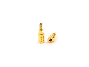 Connecteur RF femelle bulkhead vers MMCX mâle pour câble de raccordement, adaptateur coaxial 50Ω plaqué or - Product Image 2