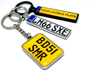 Regalo promocional carta personalizada con llavero de Metal en blanco para la venta - Product Image 4