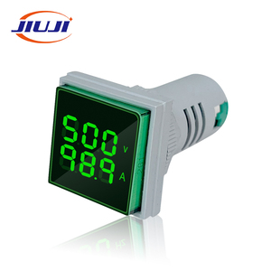 Vôn Kế Và Vôn Kế Kỹ Thuật Số 2 Trong 1 Màn Hình LED Chữ V + A Hình Vuông Màu Vàng 22Mm - Product Image 5