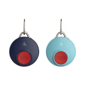 Portable Smart Emergency Buttons Call Cel Phone Bluetooth Sos Button Keychain for Wireless Alarms