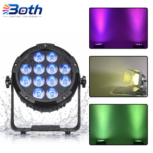12x18W RGBWA UV 6in1 <b>Battery</b> Powered <b>LED</b> PAR Light IP65 Waterproof Wireless DMX APP Remote for Wedding DJ Event - Product Image 1