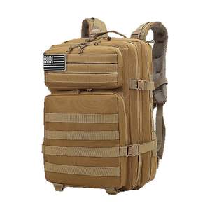 Sac à dos tactique extérieur personnalisé, kaki, grande capacité, sac de randonnée, de cyclisme et de sport pour hommes - Product Image 1