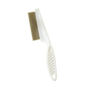 Peine de Dientes Densos para Limpieza y Belleza de Mascotas, Peine para Eliminar Pelo Suelto de Gatos y Perros, Peine de Masaje de Acero Inoxidable para Eliminar Pulgas - Product Image 1