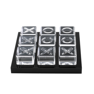 Lucite Tic tac toe hecho <span class=keywords><strong>a</strong></span> mano X y O juego de ceros y cruza acrílico juego - Product Image 2