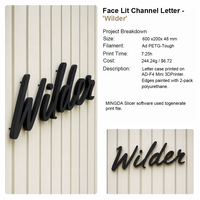 Impresora 3D de Letras Mingda AD-F4 Mini de 4 Colores para Letreros, Máquina de Curado UV para el Negocio de Letreros