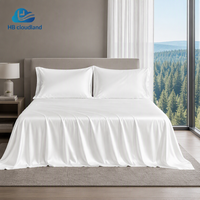Ensemble de draps en bambou adhésifs, certifiés BSCI et ISO9001, hypoallergéniques, doux comme de la soie, à poches profondes, 400TC, de la marque Cloudland