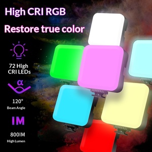 Lampe de poche LED RGB pour la <span class=keywords><strong>photographie</strong></span> de beauté, éclairage d'appoint, mini lampe pour téléphone portable, diffusion en direct, trois températures de couleur, alimentée par batterie - Product Image 4