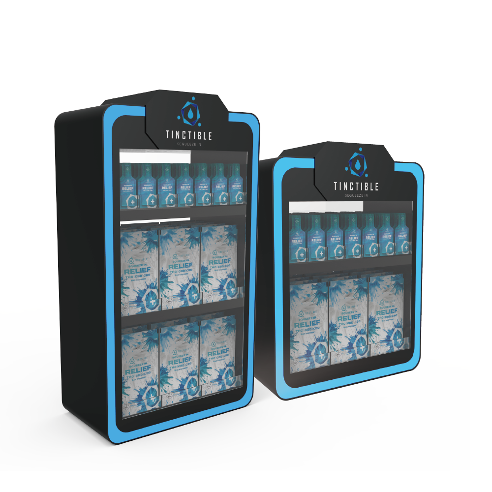 Apache Modern Customized Acrylic LED Polished Beverage Display Rack Customizable Color Carton Packing for Supermarket — view 1