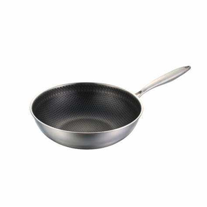 <span class=keywords><strong>Wok</strong></span> chinois antiadhésif en acier inoxydable triple couche pour cuisine économe en énergie, vente en gros - Product Image 3