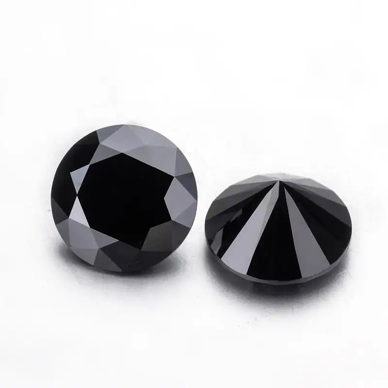 2.00 Ct Black Diamond AAA Qualitäts paar für Ohr stecker, Black Diamond Pair AAA Beste Qualität Herstellungs preis Brilliant Cut