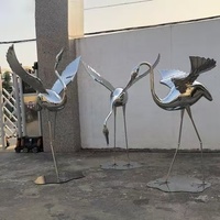 Sculpture de léopard moderne en acier inoxydable 304 poli miroir, taille réelle, anti-rouille, résistante aux intempéries, objet de collection artistique