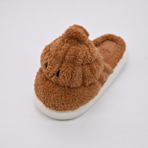 Diapositives de haute qualité marron mignon <span class=keywords><strong>caca</strong></span> pantoufles hommes <span class=keywords><strong>chaussures</strong></span> mignon en peluche intérieur drôle chauffe-pieds pantoufles - Product Image 1