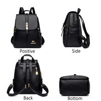 Mochila Urbana de Alta Gama en PU, con Logotipo de Marca Personalizado, para Viajes de Negocios, Impermeable, Ideal para Regalos Corporativos