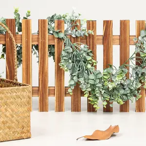 花と人工籐ユーカリマネーリーフ籐結婚式の家の装飾シミュレーション植物籐