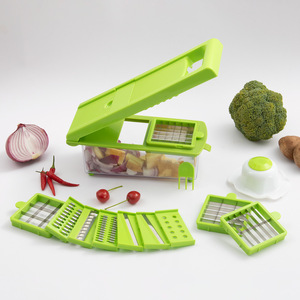 Pelador <span class=keywords><strong>de</strong></span> Verduras/Melón Multifuncional <span class=keywords><strong>de</strong></span> <span class=keywords><strong>Acero</strong></span> <span class=keywords><strong>Inoxidable</strong></span> <span class=keywords><strong>de</strong></span> 16 <span class=keywords><strong>Piezas</strong></span> con Caja <span class=keywords><strong>de</strong></span> Almacenamiento, Rebanador y Rallador <span class=keywords><strong>de</strong></span> Patatas para <span class=keywords><strong>Cocina</strong></span> - Product Image 1