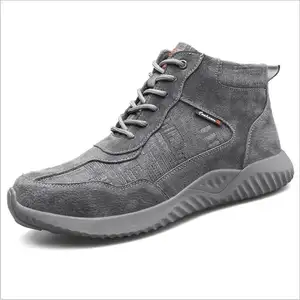 도매 스틸 발가락 안티 스매쉬 방지 펑크 작업 신발 착용 방지 미끄럼 방지 레저 스포츠 높은 안전 신발
