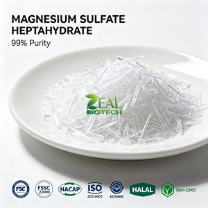 Sulfate de magnésium heptahydraté 99% Sel d'Epsom CAS 10034-99-8 Alimentation animale Alimentation humaine Agriculture Qualité industrielle MgSO4.7H2O Soluble dans l'eau - Product Image 4