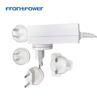 Adaptateur secteur chargeur AC DC 12V 4A 15V 3A 24V 2A 15V 3.2A PSB avec prise interchangeable US EU UK AU conforme aux normes EN62368 EN61558 pour imprimante