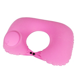 Ensemble de voyage portable <span class=keywords><strong>gonflable</strong></span> compressé en trois pièces, <span class=keywords><strong>coussin</strong></span> en forme de U en flocage <span class=keywords><strong>pour</strong></span> voyage en trois pièces - Product Image 1