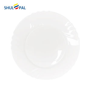 Vaisselle de cuisine Shulopal Vajillas Vintage verre trempé Dessert pâtes <span class=keywords><strong>Pizza</strong></span> assiette 8 pouces <span class=keywords><strong>opale</strong></span> verrerie assiette - Product Image 1