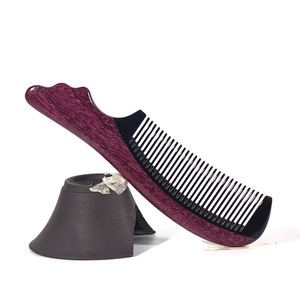 Peine de cuerno de 10-15 cm con dientes finos para el cuidado del cabello de niños y adultos, de la ciudad de Hengyang, condado de Lanlong. - Product Image 5