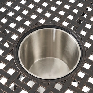 Balcón más vendido Muebles de patio exterior Aluminio fundido Mesa y sillas de 2 plazas Juego de bistró al aire libre de 3 piezas - Product Image 4