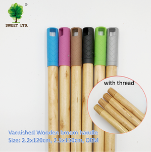 Manche de balai <span class=keywords><strong>en</strong></span> <span class=keywords><strong>bois</strong></span> recouvert de PVC, 120 cm, <span class=keywords><strong>en</strong></span> eucalyptus, fabrication chinoise, pour balai, brosse <span class=keywords><strong>et</strong></span> <span class=keywords><strong>pelle</strong></span> - Product Image 1