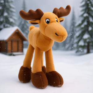 Jouet en peluche renne 30 cm avec son, jouet couineur pour animaux de compagnie - Product Image 3