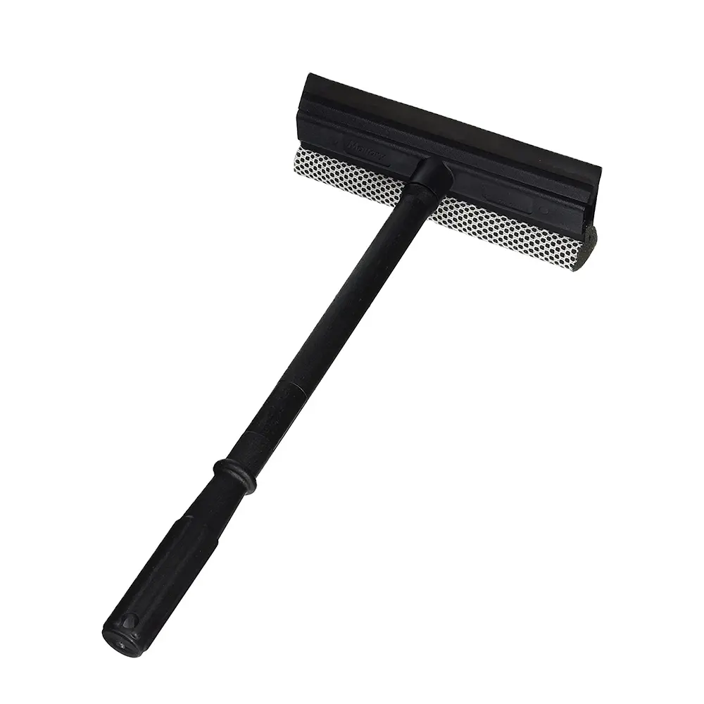 53cm Window Glass Squeegee Wiper and Scrubber - Dual Side Blade Rubber and Sponge