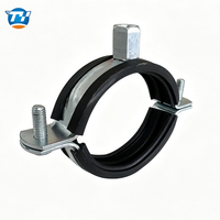 Collier de serrage pour tuyau en caoutchouc galvanisé UTT61 pour usage intérieur, fixation robuste pour tuyauterie industrielle destinée aux conduites d'eau