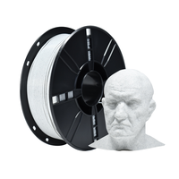 Filament de marbre simulé IBOSS 3D PLA + 1.75mm 1Kg, filament d'impression 3D blanc marbré PLA Pro est une imprimante 3D plus durable