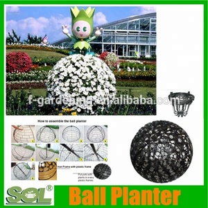 Produits de décoration de jardin, grand pot à fleurs en plastique en forme de boule géante pour l'extérieur - Product Image 2
