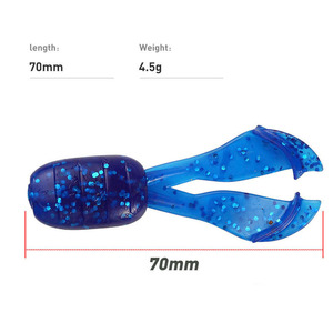 Thiết Kế Mới Tpr Chất Liệu 6Pcs/Vỉ 70Mm 4.5G Với Jighead Nổi Pike Cá Nhân Tạo Bionic Nhựa Mềm Câu Cá Lure Mồi - Product Image 3