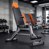 Chaise romaine pliable et banc d'extension dorsale - Banc de musculation multifonctionnel réglable en cuir pour entraînement à domicile