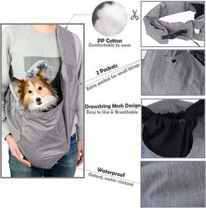 Muestra gratuita: Portador tipo bandolera para perros de 10-20 lbs con hombro acolchado ajustable y cómodo, malla transpirable para viajes con las manos libres - Product Image 5
