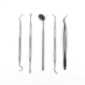 Chuyên Nghiệp Nha Khoa Thép Không Gỉ Làm Sạch Răng Nha Sĩ Xử Lý Công Cụ Thiết Lập Chăm Sóc Răng Miệng Cụ - Product Image 6