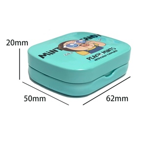 Boîte d'emballage métallique, design personnalisé, petite boîte de rangement pour bonbons et sucre, boîte en étain imprimée sur mesure - Product Image 2