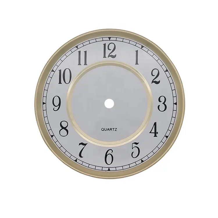 165 mm Modern Round Roman Number 165 mm Aluminum Clock Dial Quartz Wall Clock Accessories for Table Decor Alarm Clock